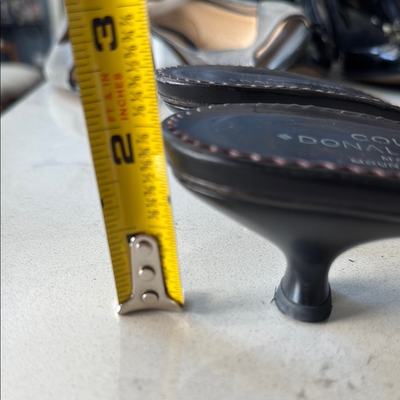 Donald J. Pliner Black Textured Mules - Picture 4 of 5